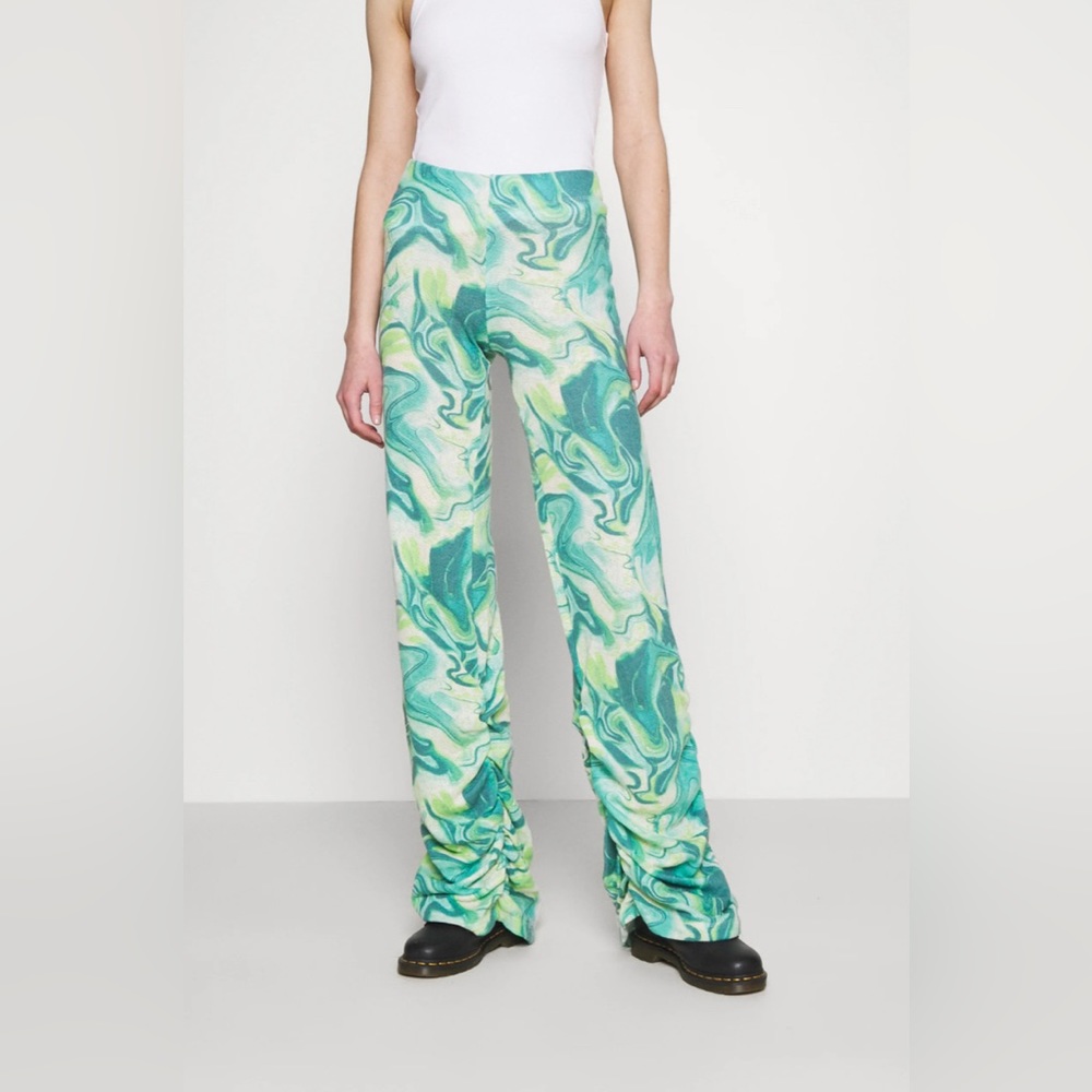 Jaded London
RUCHED HEM PRINTED JOGGERS TIE DYE - Trousers Green